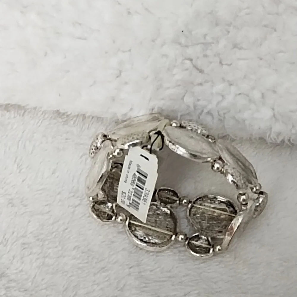 Silver stretch bracelet by East 5th - Picture 4 of 5